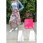 Dámský střih na zavinovací sukni Lila midi | MIMI patterns - Česky – Hledejceny.cz