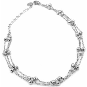 Steel Jewelry Náramek na nohu (kotník) kuličky z chirurgické oceli NK230923