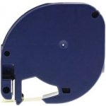 Dymo 91216 LetraTag 12mm x 4m, černý tisk / šedý podklad, kompatibilní páska – Zboží Živě