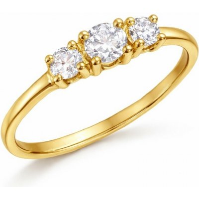 Minet JMG0286WGR zlatý prsten s bílými zirkony – Hledejceny.cz