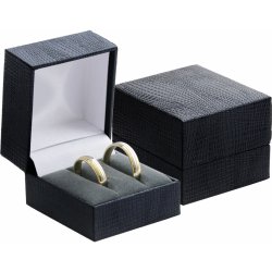 JK Box Koženková krabička na snubní prsteny nebo náušnice GZ-2/NA/A25