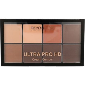 Makeup Revolution London Ultra Pro HD Cream Contour Palette krémová konturovací paletka Medium Dark 20 g