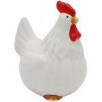 Dekorace Slepice keramika lesklá bílá 10cm x6 – Hledejceny.cz