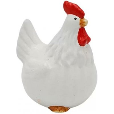 Dekorace Slepice keramika lesklá bílá 10cm x6 – Hledejceny.cz