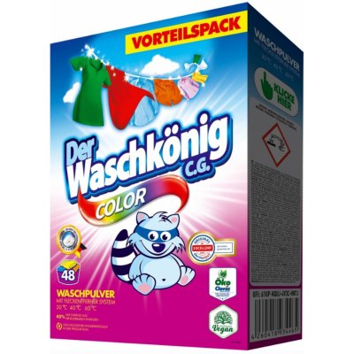 Waschkönig prášek Color 2,88 kg 48 PD – Zboží Dáma