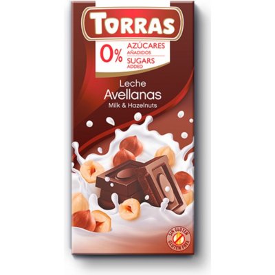 Torras mléčná s lískovými oříšky 75 g