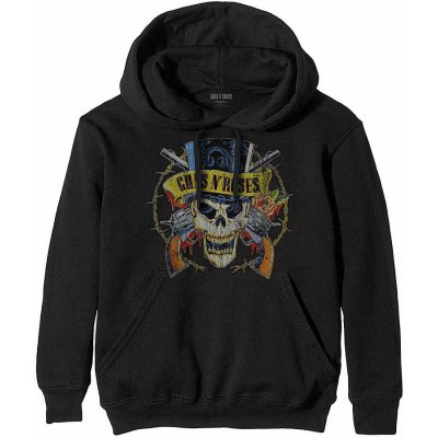 Guns N Roses mikina, Top Hat Skull Black – Zboží Mobilmania