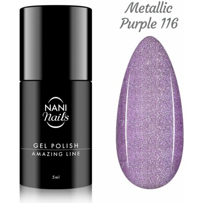 NANI Gel lak Amazing line Metallic Purple 5 ml – Zboží Dáma