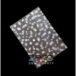 Sáček PP 30x50 cm - VÁNOCE - transp. s tiskem bílým vloček – Zboží Mobilmania