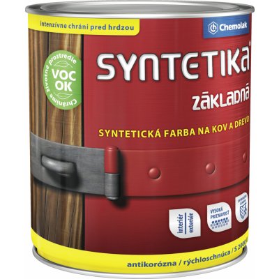 Chemolak Syntetika 4,5 l šedá – Zboží Mobilmania