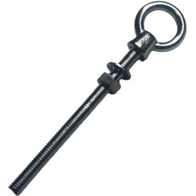 Nerezový šroub s okem M12 x 120 mm, s límcem (sukýnkou), A4 – Sleviste.cz