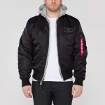 Alpha Industries bunda MA 1 D TEC black olive – Zboží Mobilmania