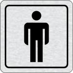 Nalepovací cedulka na dveře - WC muži – Hledejceny.cz
