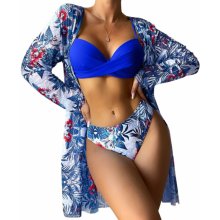 Sexy Lingerie dvoudílné plavky s kabátkem 301610-13 modrá