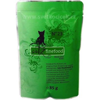 Petnature Catz Finefood 23 hovězí & kachna maso 85 g