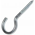 Háček s vrutem do dřeva / hmoždinky 30x3mm, zinek – Hledejceny.cz