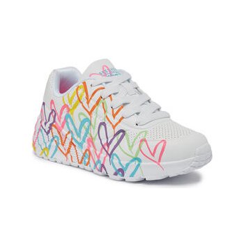 Skechers Uno Lite Spread The Love white