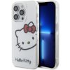 Pouzdro a kryt na mobilní telefon Hello Kitty IML Head Logo iPhone 13 Pro bílé