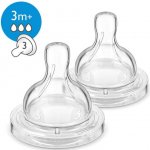 Philips Avent Dudlík Anti-colic/Classic+ 3 střední průtok 2 ks Bílá – Hledejceny.cz