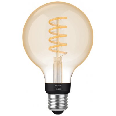 Philips HUE LED žárovka G93, 7 W, 550 lm, teplá bílá, E27 30148100 – Hledejceny.cz