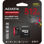 Adata MicroSDXC 512GB High Endurance AUSDX512GUI3V30SHA2-RA1 – Zbozi.Blesk.cz
