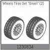 Modelářské nářadí Absima 1230834 Wheel Set 110x45mm Green 2