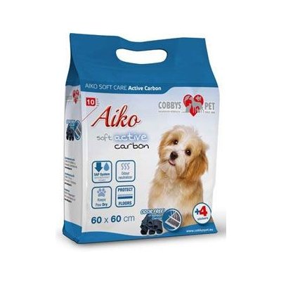 Aiko Soft Plenky pro psy Care ActivCarbon 60x60 cm 10 ks – Zboží Mobilmania