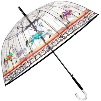Perletti 26290 deštník dámský holový průhledný – Zboží Mobilmania