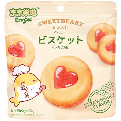 Ennjoi Strawberry Sweetheart Biscuit 88 g – Zboží Dáma