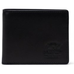 HERSCHEL peněženka Leather Hank Leather RFID Black 00001