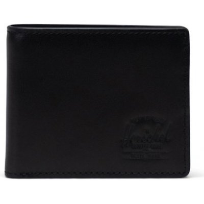 HERSCHEL peněženka Leather Hank Leather RFID Black 00001 – Zboží Mobilmania