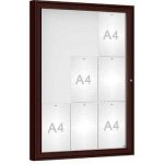 PROCITY Venkovní vitrína model 1000 9 x A4, plexi, hnědá | Zboží Auto