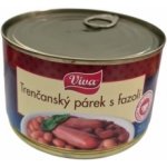Viva Trenčanské párek s fazolí 400 g – Zboží Dáma