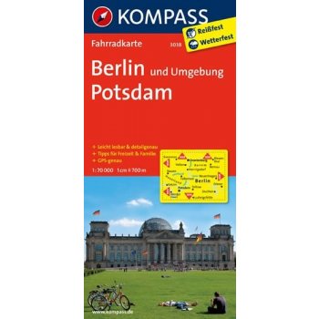 Kompass 2011 Berlin und Umgebung Potsdam mapa 1:7.