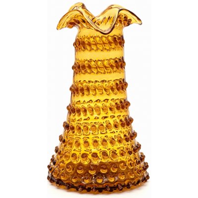 Váza 32cm - Hobnail - Ananas - amber – Hledejceny.cz