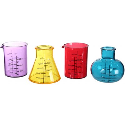 Kádinky plastové na panáky barevné 50 ml 4 ks – Hledejceny.cz