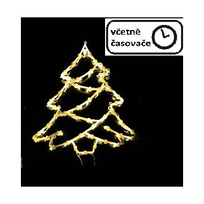 Nexos 67076 Vánoční dekorace na okno 50 LED strom – Hledejceny.cz
