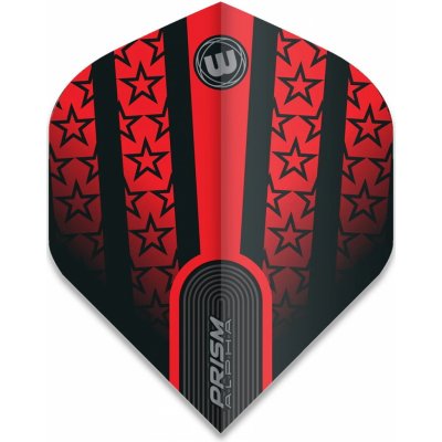 Winmau Prism Alpha Red with Black Stars 178 – Sleviste.cz