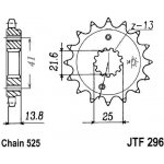 JT Sprockets JTF296-15RB | Zboží Auto