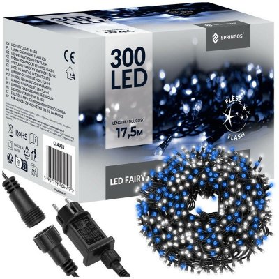 Springos CL4083 VÁNOČNÍ OSVĚTLENÍ FLASH 300 LED – Hledejceny.cz