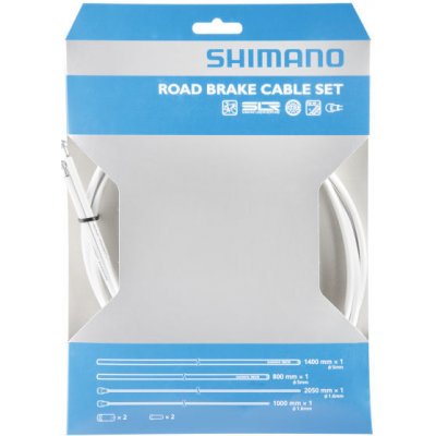Shimano-servis Bowdeny+lanka set bílá 1.6 x 1000/2050mm, 800/1400mm – Zboží Dáma