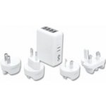 Cestovní adaptér - USB nabíječka, 4x USB, 2,1A | Zboží Auto