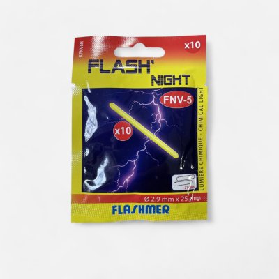 FLASHMER Chemické světlo na rybolov Starlite Flash Night FNV5 2,9×25 mm 10 ks – Zboží Dáma