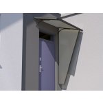 Covernit Boční stěna T-160 180 x 70 x 30 cm světle šedá kouřová pravá 8252824 – Zboží Mobilmania