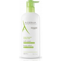 A-Derma Original Care hydratační tělové mléko (Softens and Moisturises 24h, with Pump) 400 ml