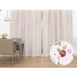 Biante Bavlněný závěs Sandra SA-005 Červené růžičky 140x180 cm – Zboží Mobilmania