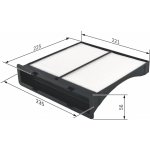 Filtr, vzduch v interiéru BOSCH 1 987 432 262 – Zboží Mobilmania