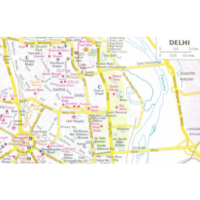 Indie North mapa 1:1 500 000