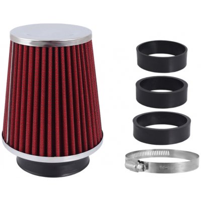 Filtr vzduchový UNI 120x130x90mm, červený/chrom, adaptér 60, 63, 70mm, 86000 – Hledejceny.cz