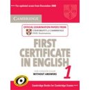 Cambridge First Certificate in English 1 for Updated Exam Student's Book without Answers